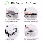 Wäschekorb Aufbaunanleitung Stoff 70 Liter
